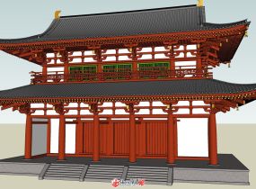 日本古建102個精選模型SU  有貼圖也有精細建模-4