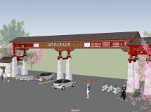 藏式牌坊大門-1