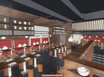 特色小餐廳SketchUp-設(shè)計(jì)方案-9