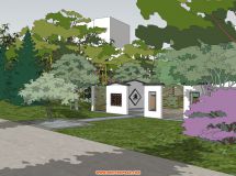 一個(gè)新農(nóng)村小公園景觀-6