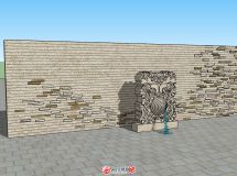自建的景墻-1