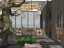 水墨印象---酒店大堂 茶吧 中餐廳-9