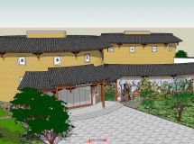福建土樓簡單模型-4