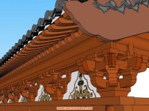 仿宋閣樓建筑模型-6