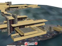 流水別墅 模型 cad-1
