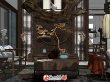布衣空間---別墅（客 餐廳區(qū)）-9