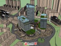 規(guī)劃+商業(yè)商業(yè)綜合體現(xiàn)代+辦公公建辦公高層現(xiàn)代-1