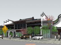 【原創(chuàng)】中式游客服務(wù)中心--首次古建嘗試-11