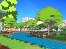 河道景觀模型-7