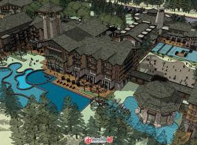 森林度假溫泉酒店建筑景觀全套規(guī)劃設(shè)計-7
