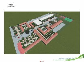 一個(gè)桂花主題農(nóng)家樂景觀模型-11