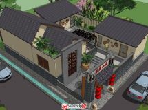 中式風(fēng)格的鄉(xiāng)村民宿-5