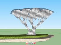 優(yōu)美的樹造型景觀雕塑-3
