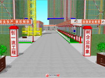 本人原創(chuàng)新城吾悅項(xiàng)目施工現(xiàn)場(chǎng)三維場(chǎng)布出圖-11