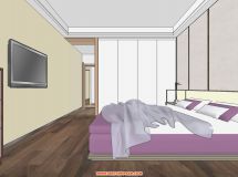 一套家裝居住空間分享（帶效果圖與模型）-4