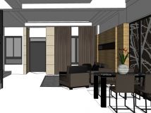 SketchUp 別墅一層設計方案表現(xiàn)-15