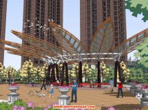 住宅小區(qū)的SU表現(xiàn)效果-10