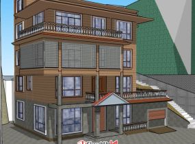 別墅建筑模型圖片-1