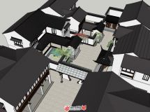 分享一個(gè)去年建的中式建筑方案（模型過段時(shí)間分享）-8