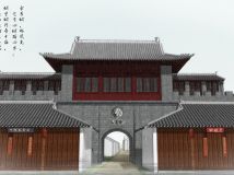 畢業(yè)設計做的余東鎮(zhèn)的兩個城門的修復-4