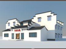 某村莊大禮堂平面布置+建筑設(shè)計-4