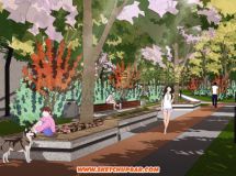 【SU河畔公園景觀設(shè)計】-14