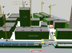 建筑工地場(chǎng)布模型庫(kù)-1