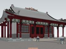 一個原創(chuàng)現(xiàn)實古建筑的作品-3