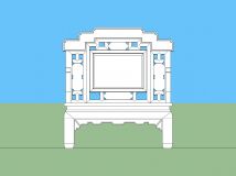 嘗試用SU畫中式古典家具-6