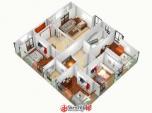 設(shè)計(jì)還沒有完成的室內(nèi)設(shè)計(jì) 過兩天給大家上模型-1