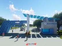 電子科技大學(xué)校門設(shè)計(jì)-2