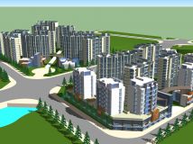 某控規(guī)項目中兩個地塊的建筑空間示意-4