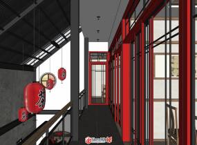 日式風(fēng)格的烤肉店模型分享-29