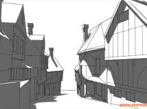 【轉(zhuǎn)】Concept art + SketchUP - 'Lesbian Vampire Killers' film-10