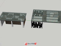 鋼木廊架小品-1