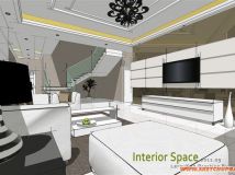 室內(nèi)客廳練習(xí)——Sketchup+Artlantis表現(xiàn)-3