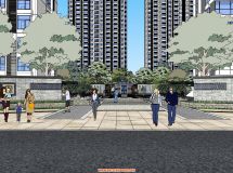 新中式住宅，前段時間做的住宅區(qū)全模型，需要的留言！-9