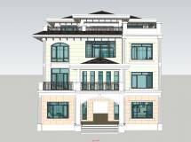別墅建筑設(shè)計(jì)建模作品-9