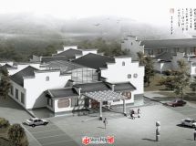 新徽派酒店建筑作品（附CAD）-2