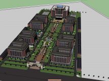 免費啊海南科技學(xué)院部分校區(qū)模型-2