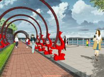 濱河景觀，楚漢文化段-9