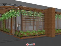 商場(chǎng)中庭內(nèi)的植物商店-3
