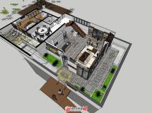 新手帖-農(nóng)村自建房設(shè)計(jì)2【渲染片】-14