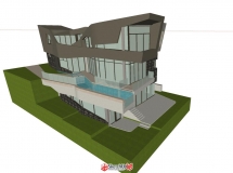 現(xiàn)代異型別墅-3