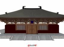 唐代寺廟大殿設(shè)計(jì)-4