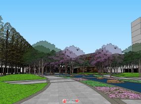 帶狀公園景觀規(guī)劃設(shè)計(jì)——完整模型版本-9