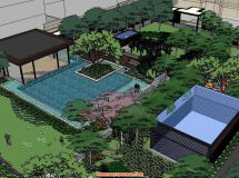 現(xiàn)代小區(qū)中庭景觀-10