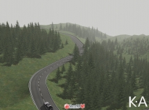 盤山路車輛行駛SketchUp動(dòng)畫-2