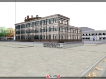 4線小廠3層辦公樓模型-5
