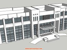 整理收藏的su組件、小品、公共建筑、商業(yè)街-3